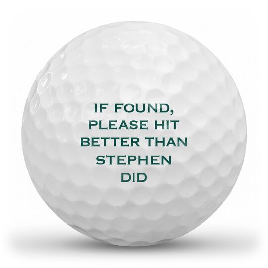 Please Hit Better Golf Balls